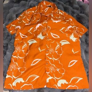 asos Floral Orange Men's Shirt